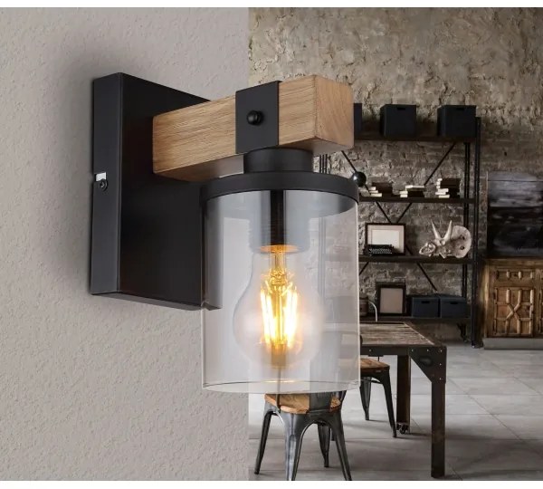 Globo 15555W - Nástenná lampa LILA 1xE27/60W/230V