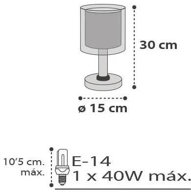 Dalber D-41411E - Detská stolná lampička CLOUDS 1xE14/40W/230V