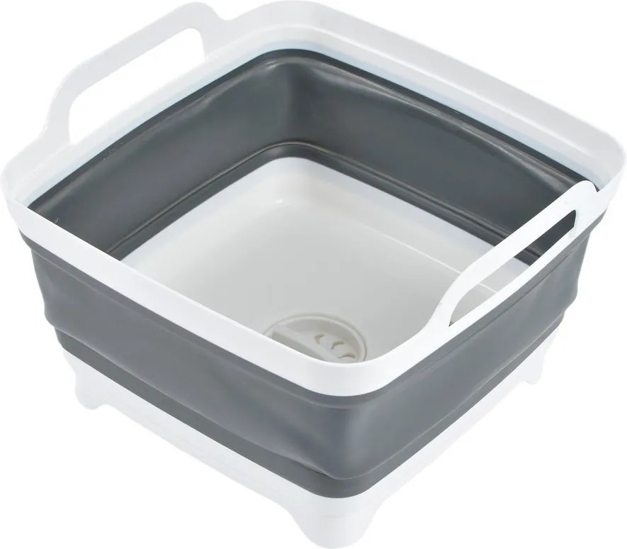 Biely/sivý lavór 9 l – Homéa