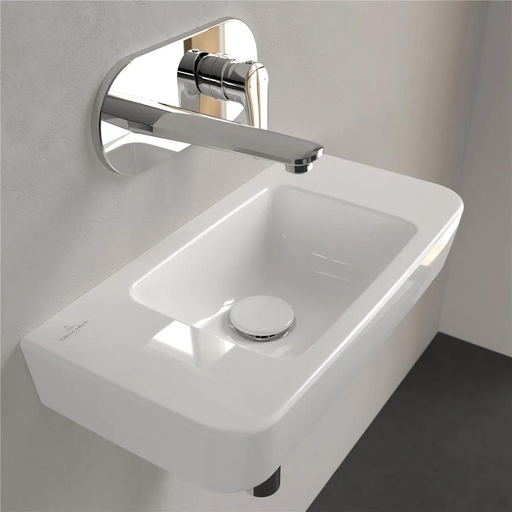 VILLEROY &amp; BOCH O.novo Compact závesné umývadielko bez otvoru, bez prepadu, 500 x 250 mm, biela alpská, 43425301