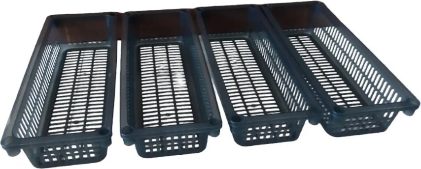 Orion Úložný kôš, box a organizér extra hlboký 50cm x 20cm INVA, dymový