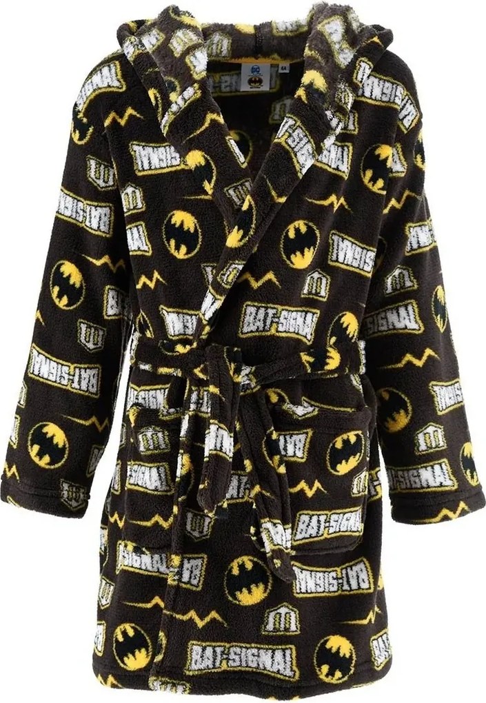 Detský / chlapčenský coral fleece župan s kapucňou Batman, EU 104 Hnedá
