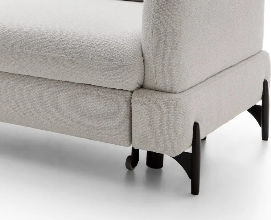 Rohová sedacia súprava Sienna 2, svetlo šedá látka, ľavý roh