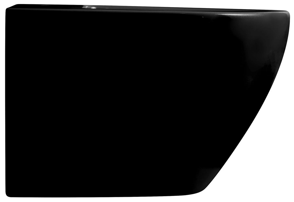 Cerano Fizo, keramický závesný bidet 490x360x370 mm, čierna lesklá, CER-CER-417398