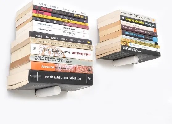 SADA 2x Nástenná polica 15x21 cm čierna/biela