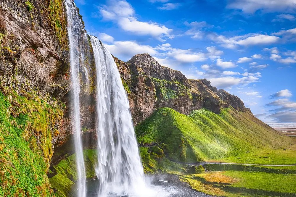 Samolepiaca fototapeta vodopád Seljalandsfoss