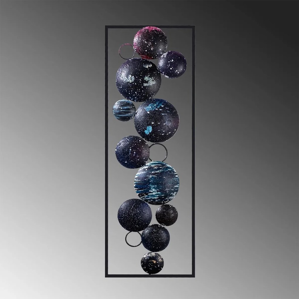 Nástenná dekorácia Vesmír čierno-modrá