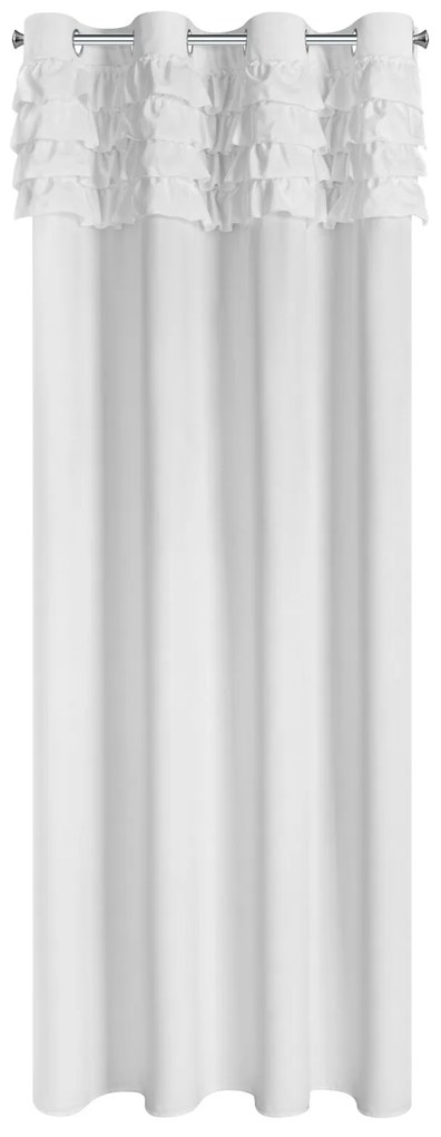 ZATEMŇOVACÍ ZÁVES NA KRÚŽKOCH ERIN 140X250 CM BIELA