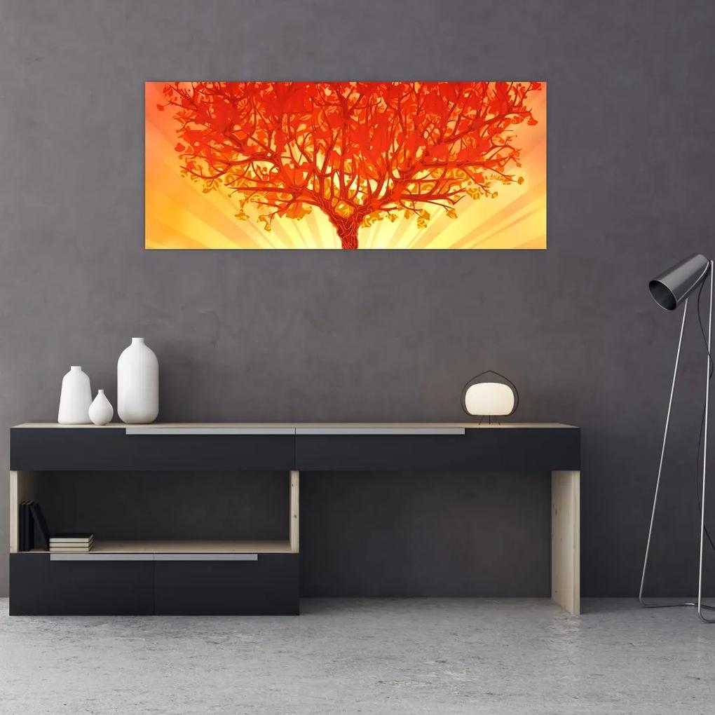 Obraz - Strom v žiari slnka (120x50 cm)