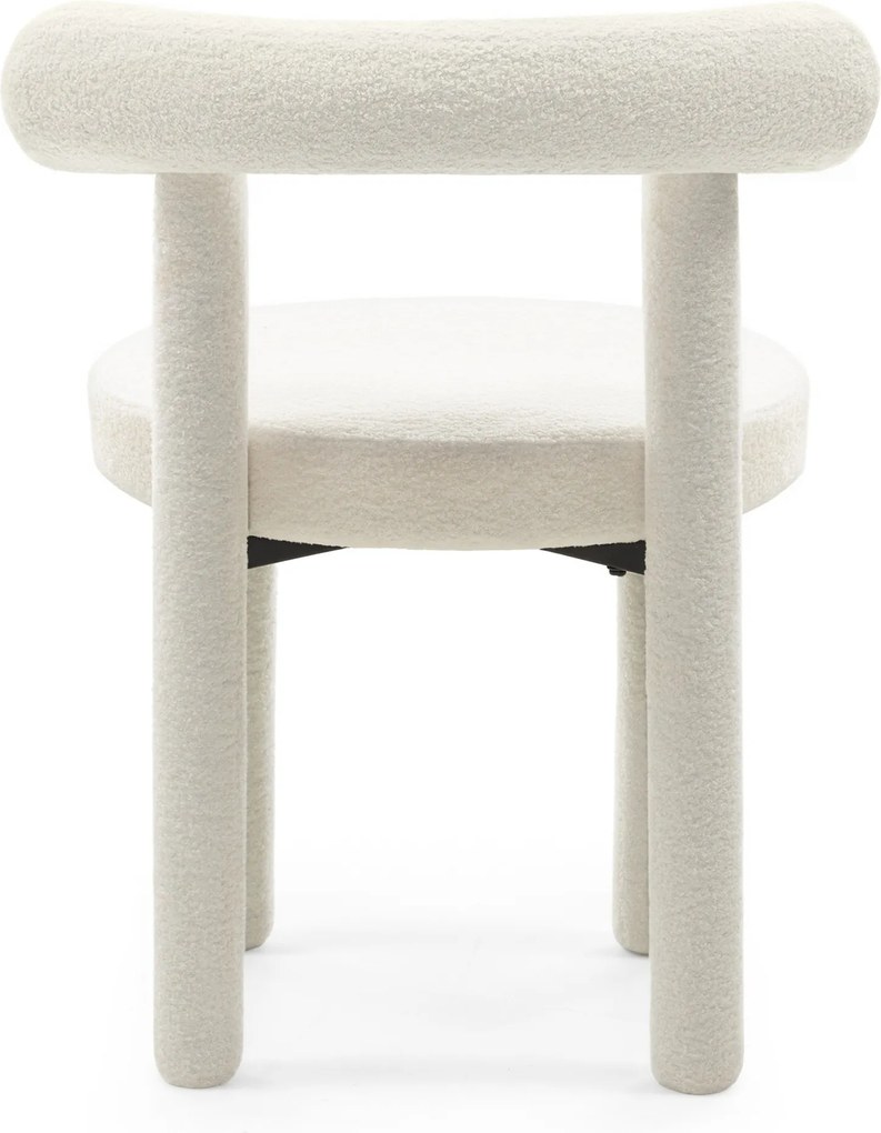 Jedálenská stolička PEDRO bouclé ecru