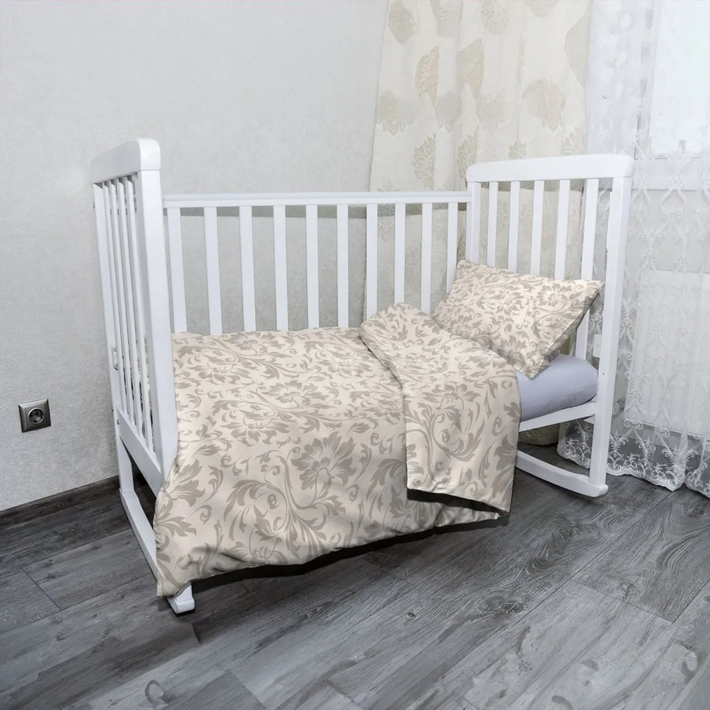 Sablio Mikroplyšové detské obliečky do postieľky Kráľovský ornament - 130x90 / 40x60