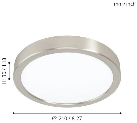 Eglo 99219 - LED stropné svietidlo FUEVA 5 LED/16,5W/230V