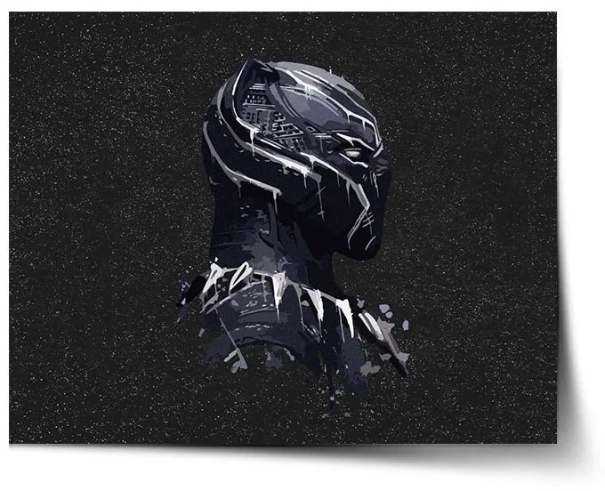 Sablio Plagát BLACK PANTHER z profilu Vesmír - 60x40 cm