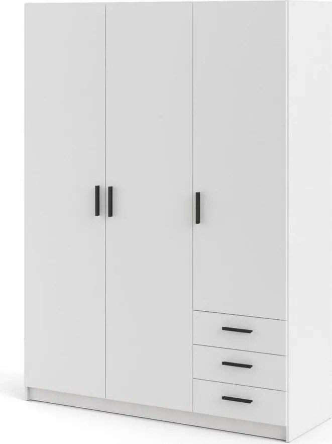 Šatníková skriňa Spiken II biela