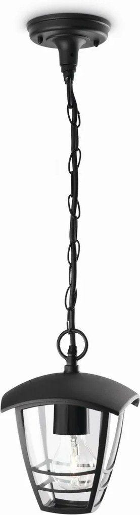 Philips 15386/30/16 Creek Vonkajšie závesné svietidlo 82 cm, čierna
