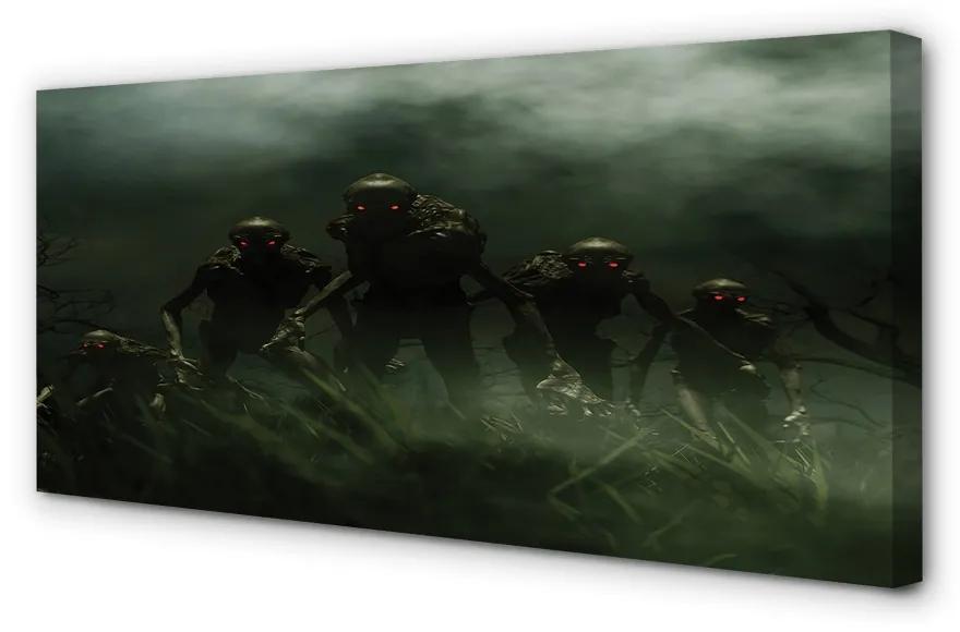 Obraz canvas zombie mraky 125x50 cm