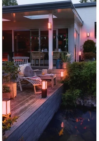 Philips 17429/30/P7 - LED RGB Vonkajšie svietidlo Hue IMPRESS 2xLED/8W/230V IP44