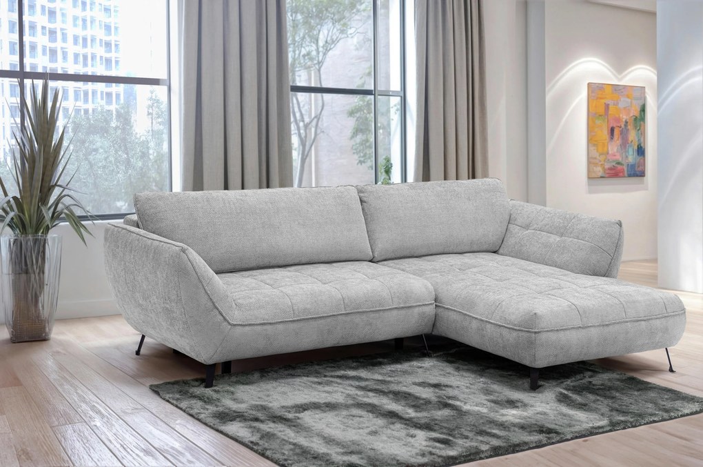XXXLutz ROHOVÁ SEDAČKA, textil, svetlosivá MID.YOU - Sedačky - 000694008602