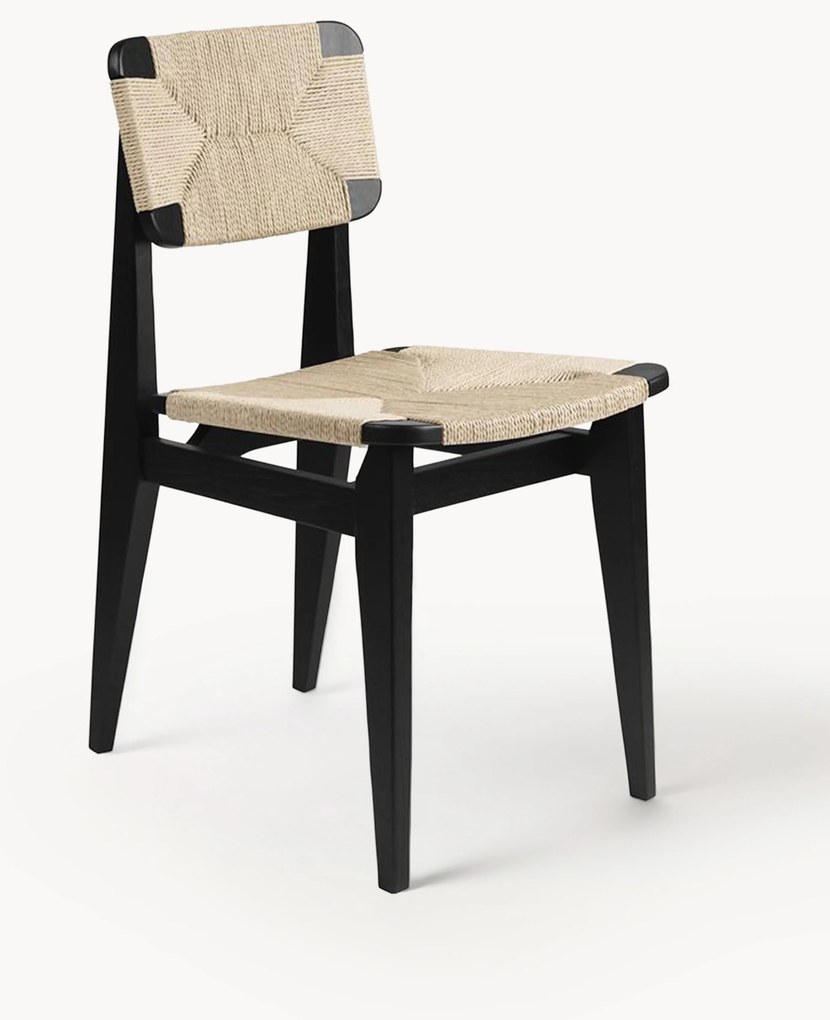 Jedálenská stolička z dubového dreva's tkaným sedadlom C-Chair