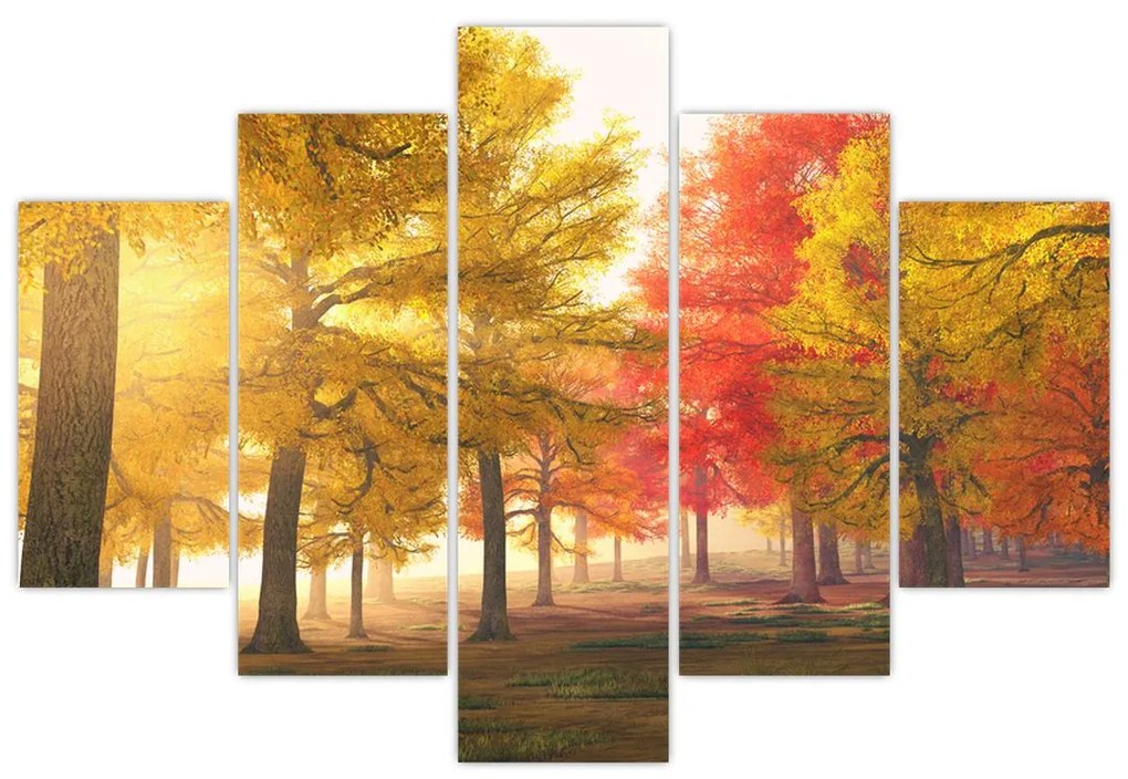 Obraz jesenných stromov (150x105 cm)