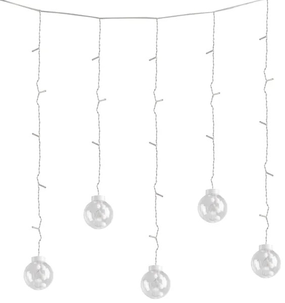 LED Vianočný záves WISH BALLS 108xLED/8 funkcií 4,5 m teplá biela