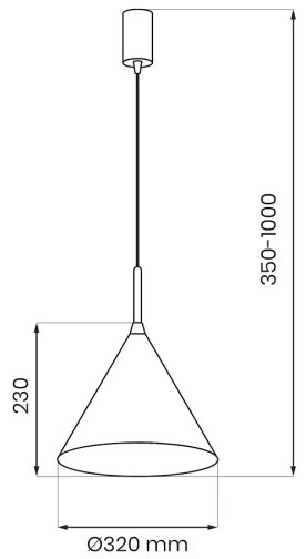 Luster na lanku CAPITAL 1xGX53/15W/230V, priemer 32 cm, biela