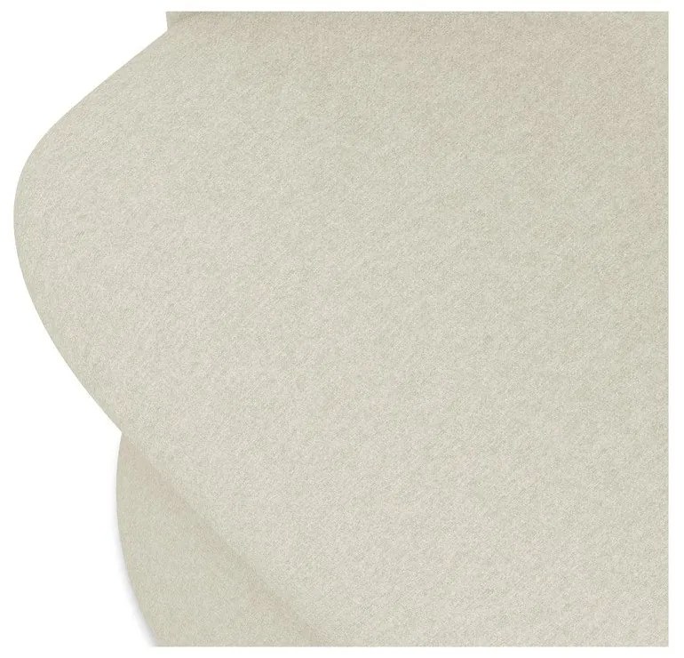 Krémovobiele čalúnené jedálenské kreslo Kalo – Makamii