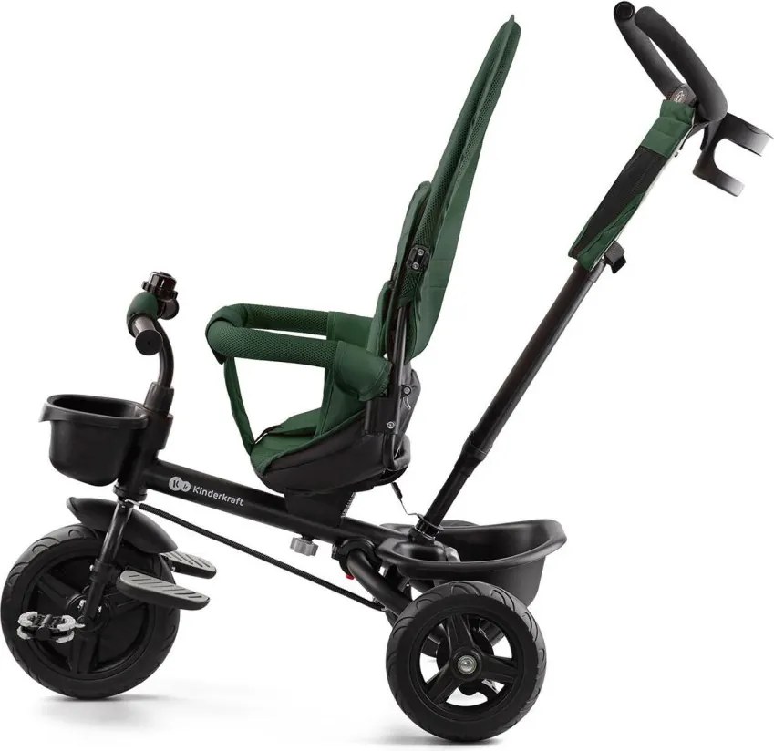 Detská trojkolka s otočným sedadlom,  zelená