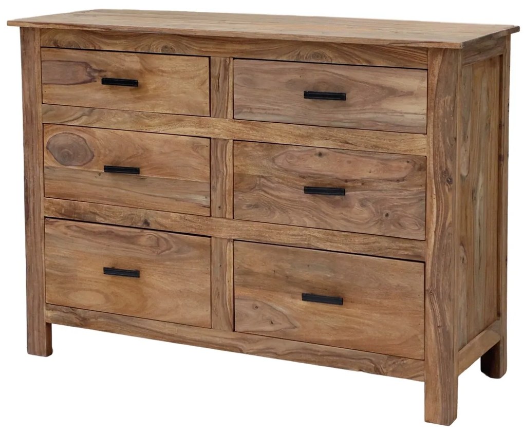 furniture-nabytek.cz - Drevená komoda z masívu palisander 120x45x90