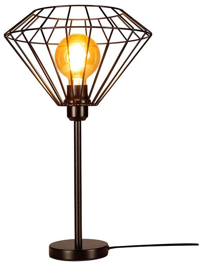 Stolová lampa Raquelle 1xE27 Max.25W čierna