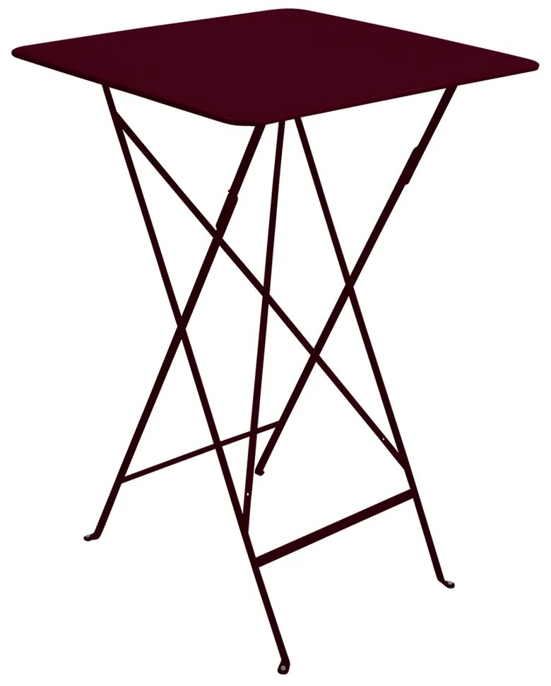 Fermob Skladací vysoký stolík BISTRO 71x71 cm - Black Cherry