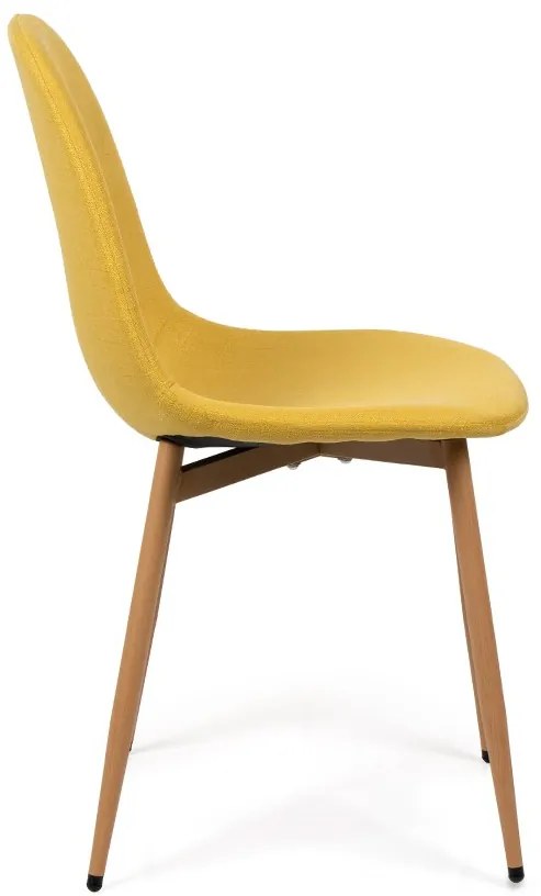 Noela Látková jedálenská stolička MARIE žltá