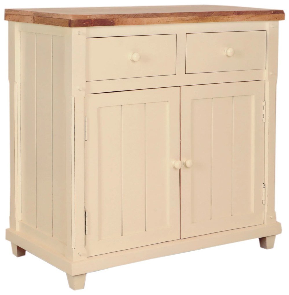 furniture-nabytek.cz - Komoda rustikálna z dreva mango 90x90x45