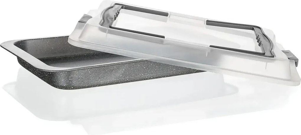 Banquet Plech s nepriľnavým povrchom Granite s vekom, 42 x 29 x 4,5 cm