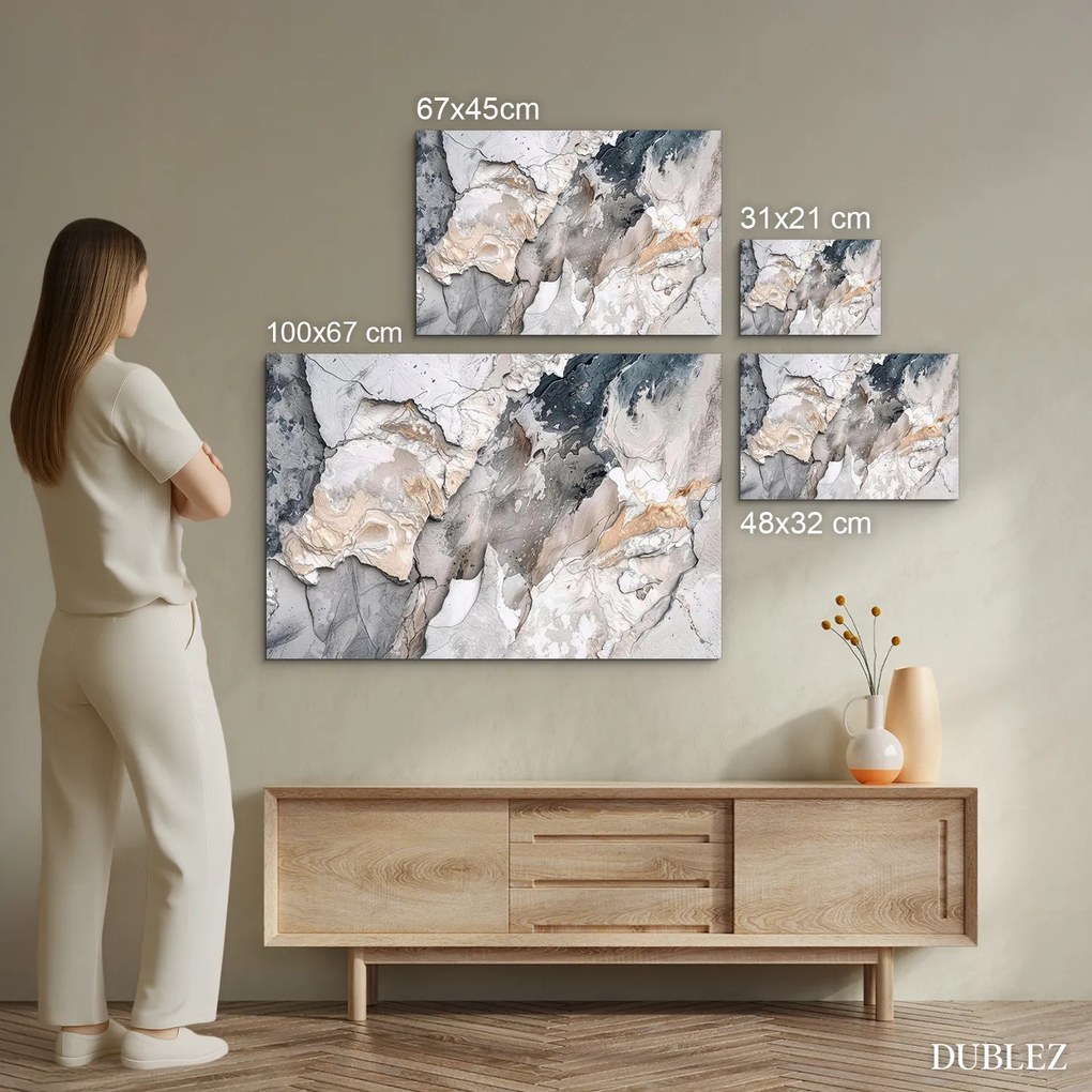 DUBLEZ | Drevený obraz - Abstract marble