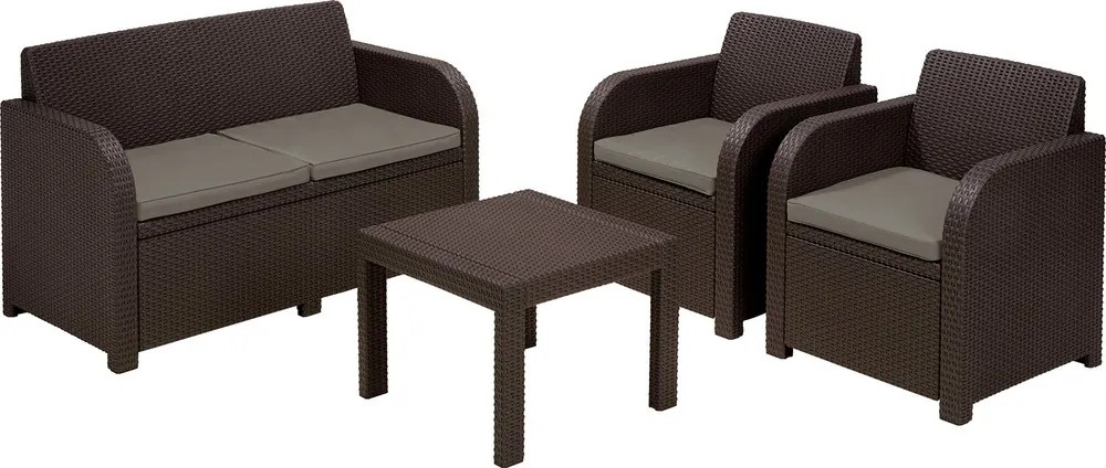 Allibert GEORGIA Set - hnedý