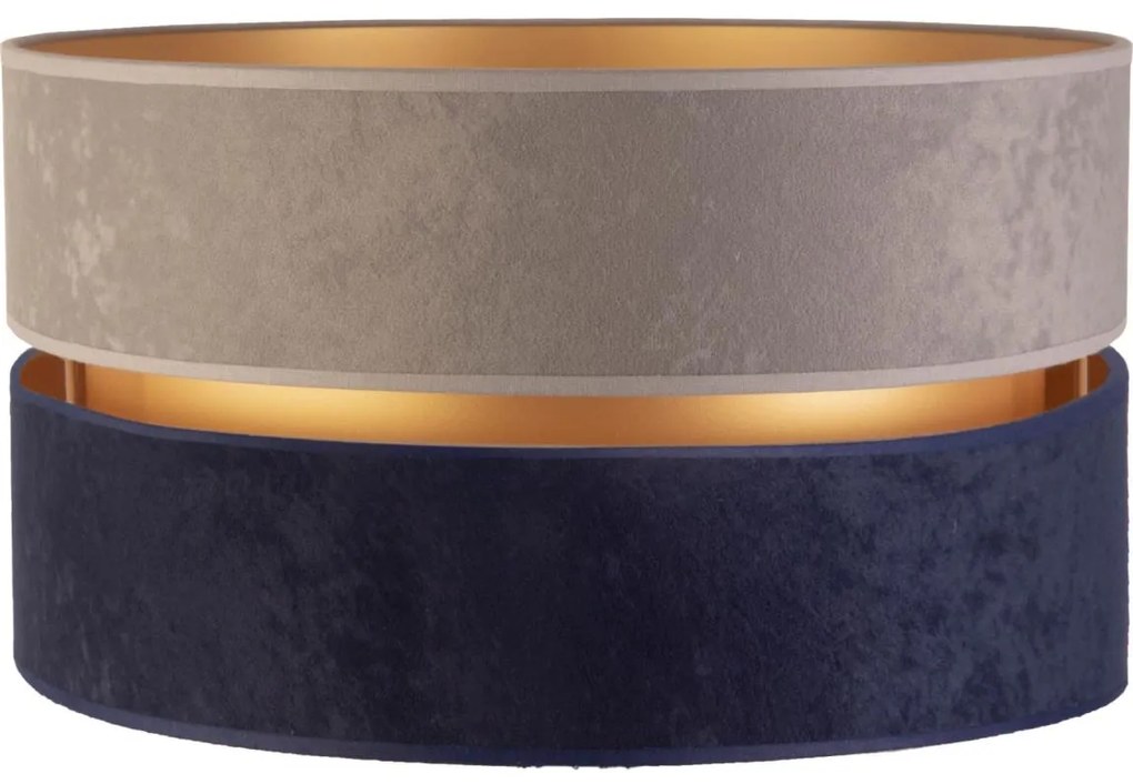Duolla - Tienidlo univerzálne DUO E27 pr. 40 cm šedá/modrá/zlatá