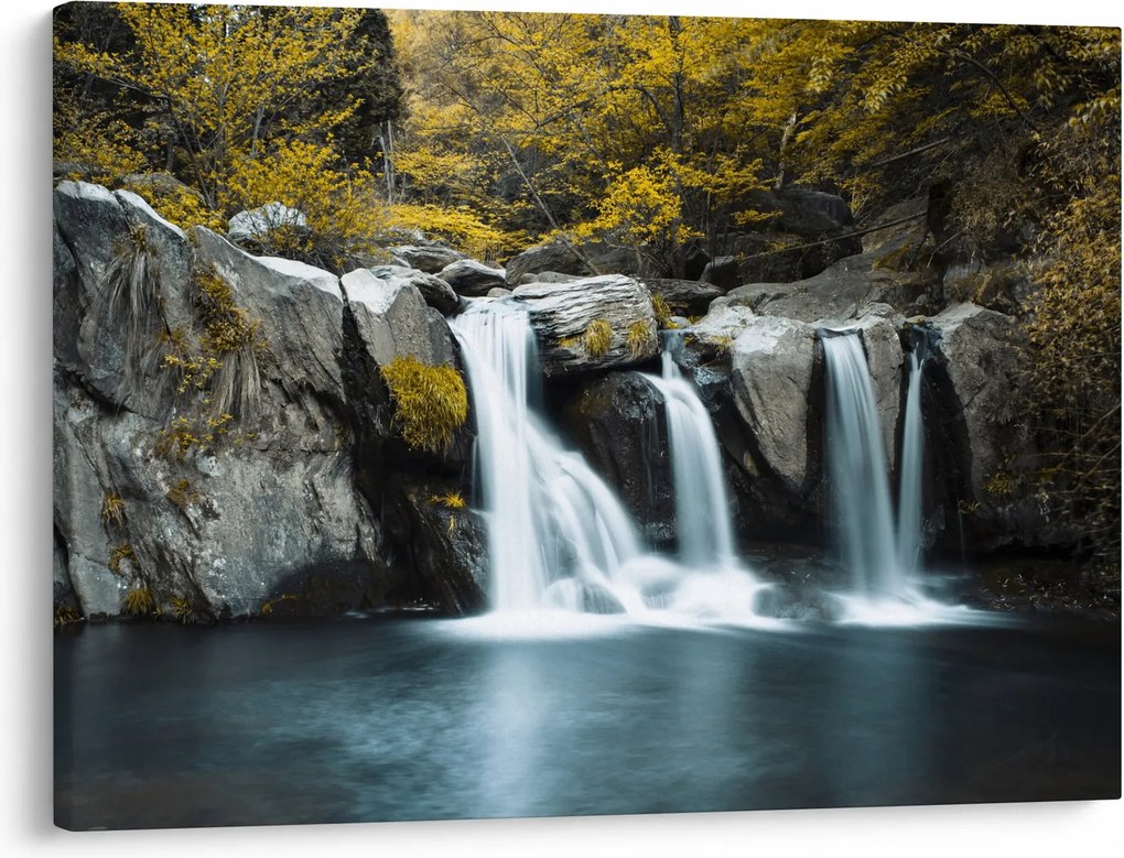 Obraz - Vodopády, Lushan, Čína (70x50 cm)