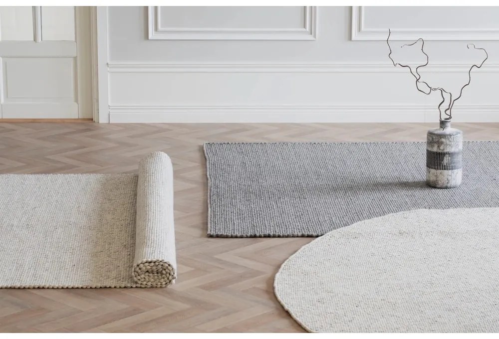 Sivý vlnený koberec 290x200 cm Auckland - Rowico