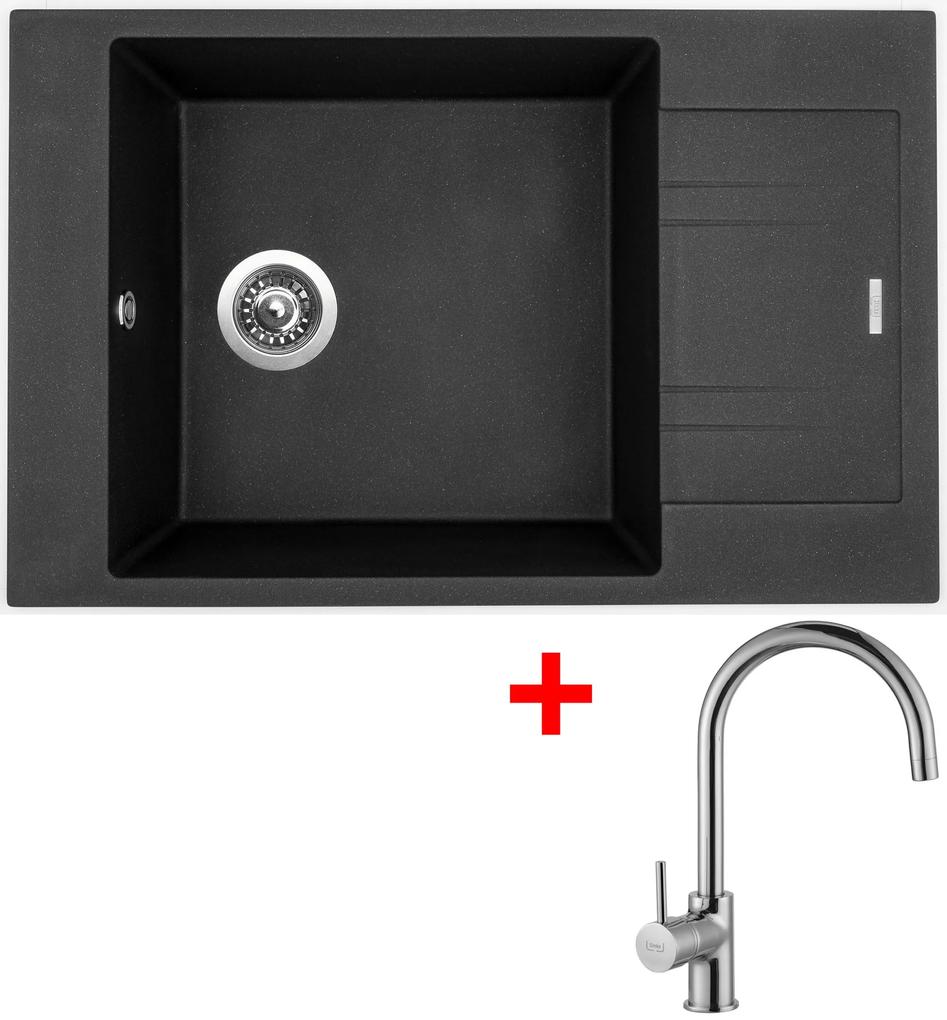 Set Sinks VARIO 780 Metalblack + VITALIA Chróm