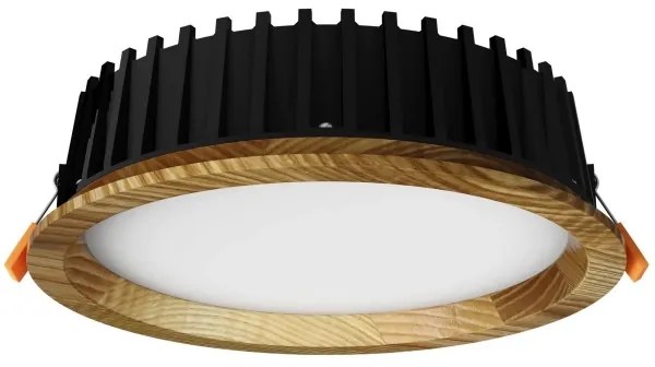 APLED - LED Podhľadové RONDO WOODLINE LED/6W/230V 4000K pr. 15 cm jaseň masív