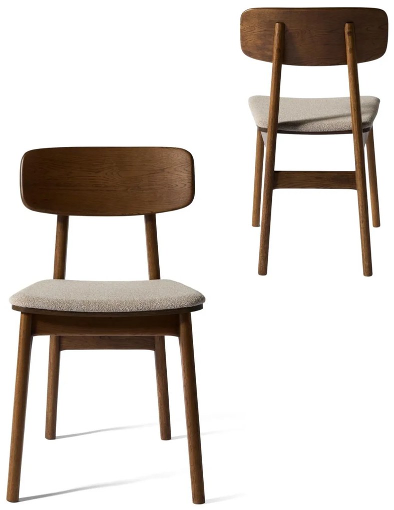 Jedálenská stolička Livo (38444935), tmavý dub