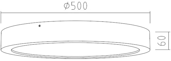 APLED - LED Stropné svietidlo RONDO LED/48W/230V pr. 50 cm dub