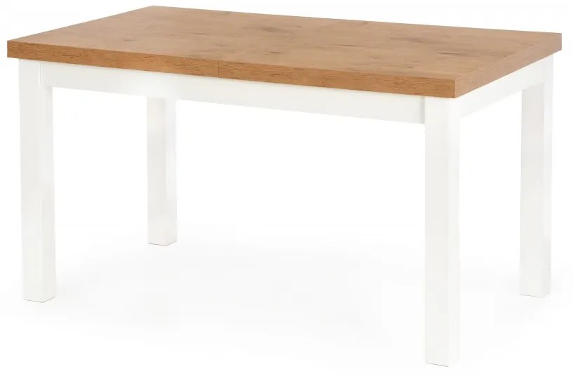 Rozkladací jedálenský stôl Tiaro dub lancelot/biela