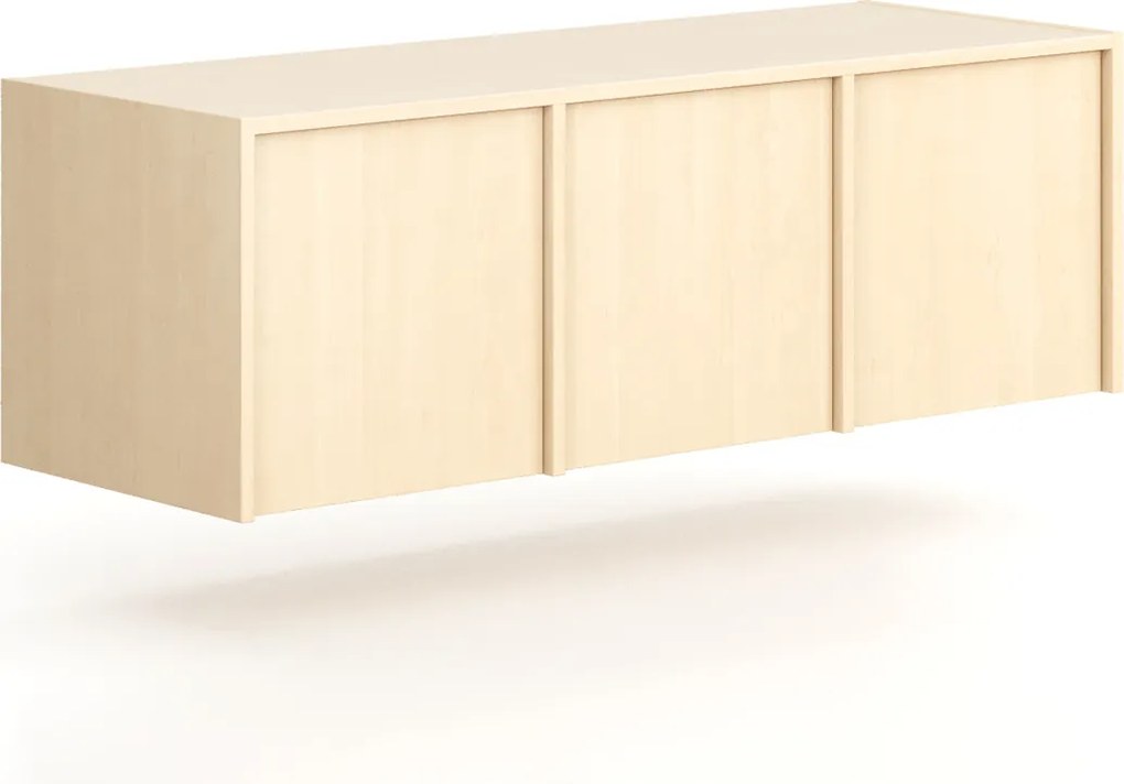 Nadstavba pre skrine FRAME, 3x dvere, 1299 x 450 x 427 mm, PUSH-lock, breza