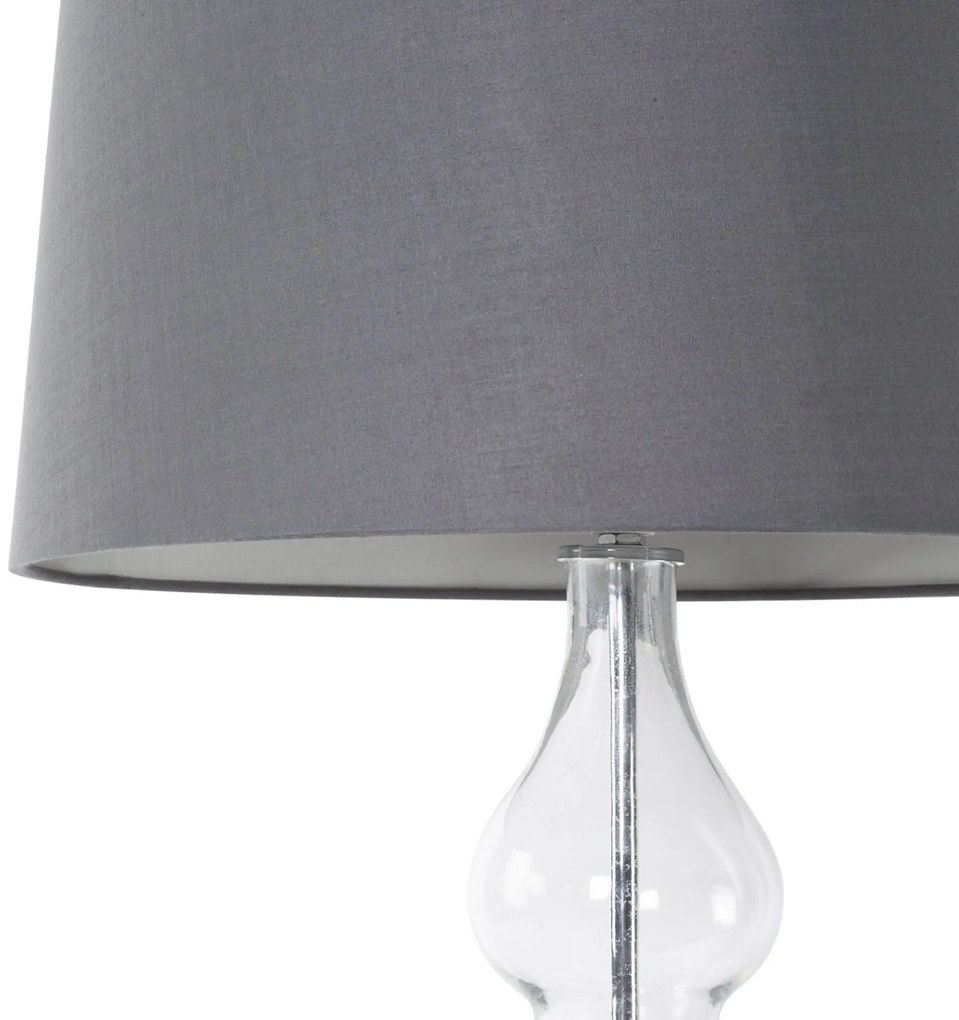 Stolná lampa Tiana (01) 32x38x76 cm sivá