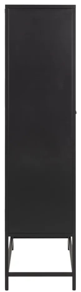 Čierna kovová šatníková skriňa 80x160 cm Newcastle - Actona