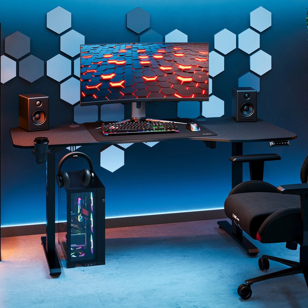 Výškovo Nastaviteľný Stôl Diablo X-Tensio 1600 Čierny