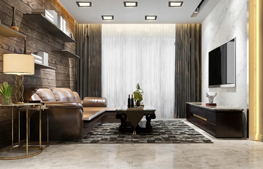 BERGE Štvorcový zapustený LED panel 6W - 660lm - 4000K - čierny