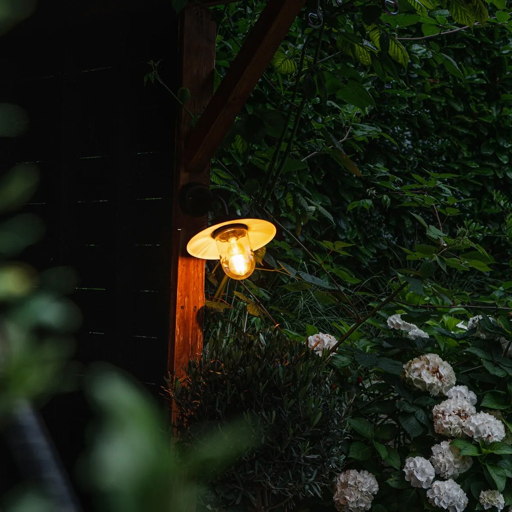 Vonkajšia nástenná lampa čierna IP44 - Mníchov